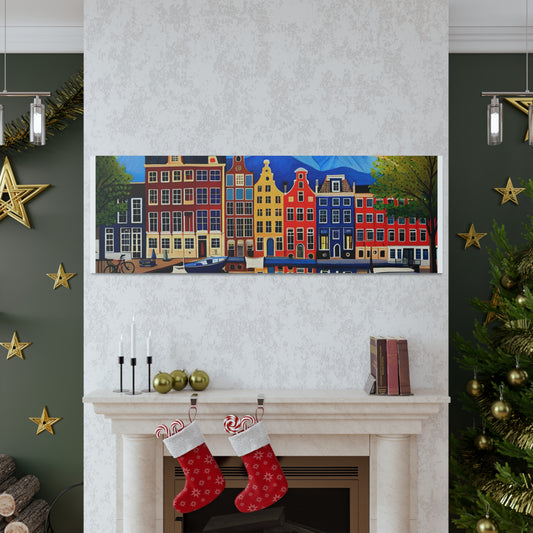Amsterdam Canal Painting the perfect Gift for Printify