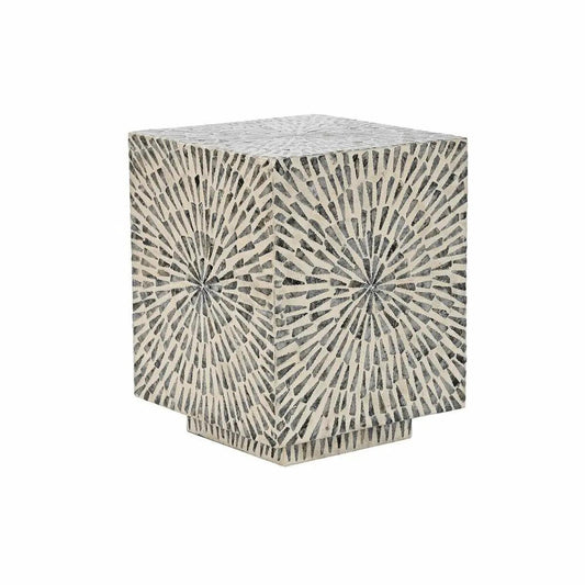 Side Table Grey Beige Mother of pearl Modern. - Londecor