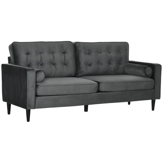 Velvet Fabric 2-Seater Sofa Londecor