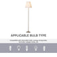 Steel Floor Lamp with Pleated Fabric Floor Switch. - Londecor