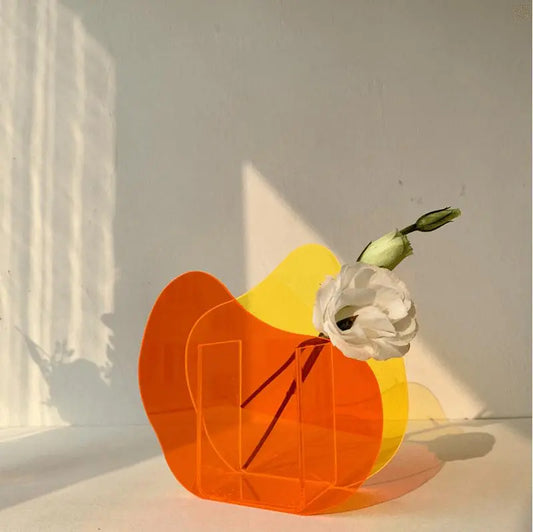 Modern Simple Acrylic Vase, Living Room Designer, Colorful Vase Decoration. - Londecor