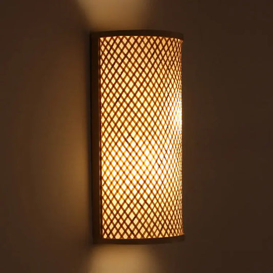 Bamboo & Wood Hotel Wall Lamp Londecor