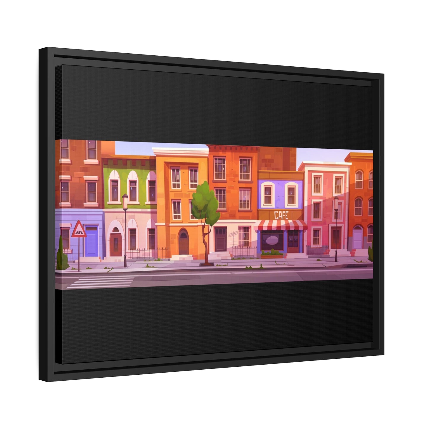 Notting Hill Matte Canvas, Black Frame Printify