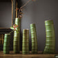 Bamboo Vase And Flower Arrangement