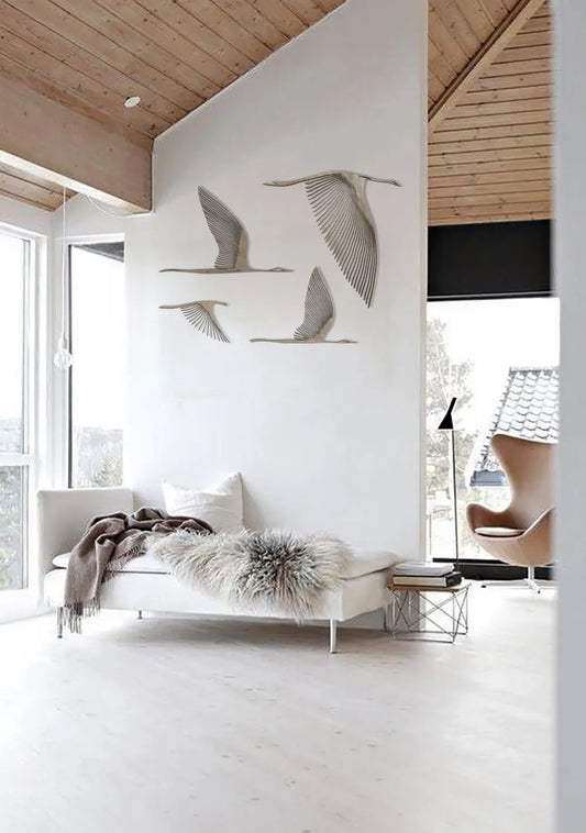 Wooden Bird Panels - Home Decor Londecor