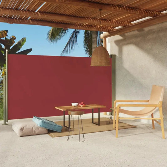 Patio Retractable Side Awning 170x300 cm Red Londecor