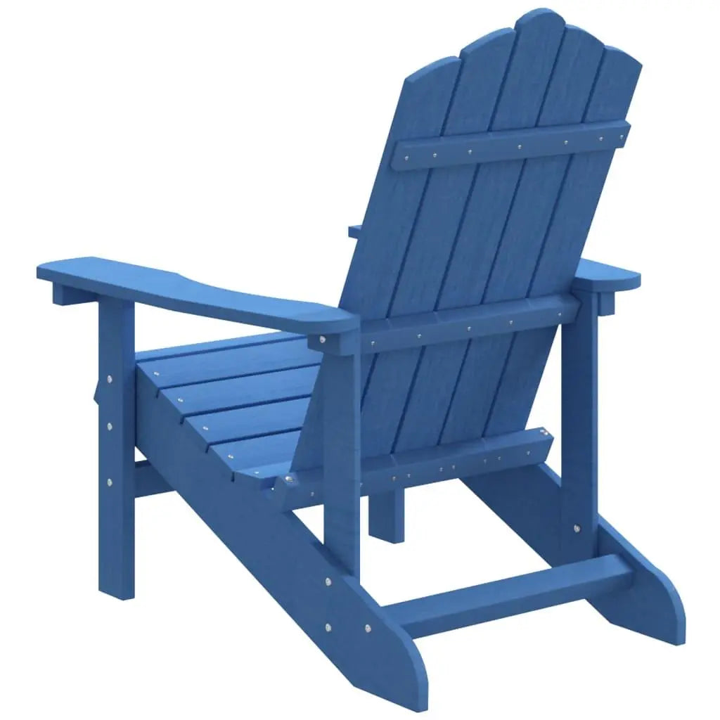 Garden Adirondack Chair HDPE Aqua Blue Londecor