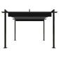 Garden Gazebo with Retractable Roof 3x3 m Anthracite Londecor