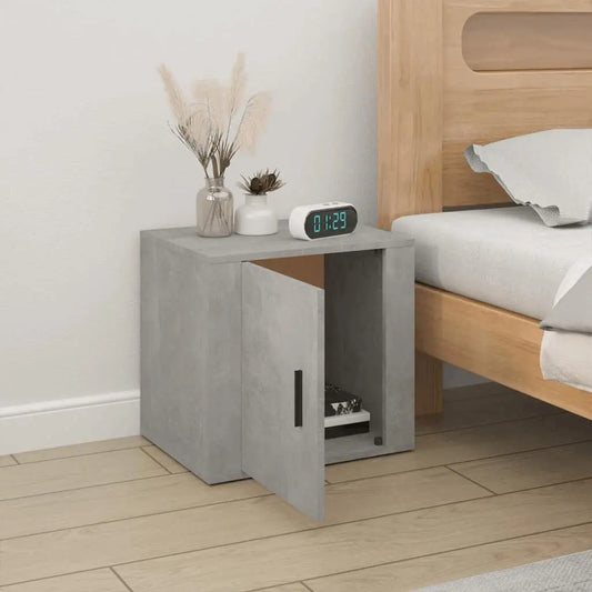 Bedside Cabinet Concrete Grey 50x39x47 cm - Londecor
