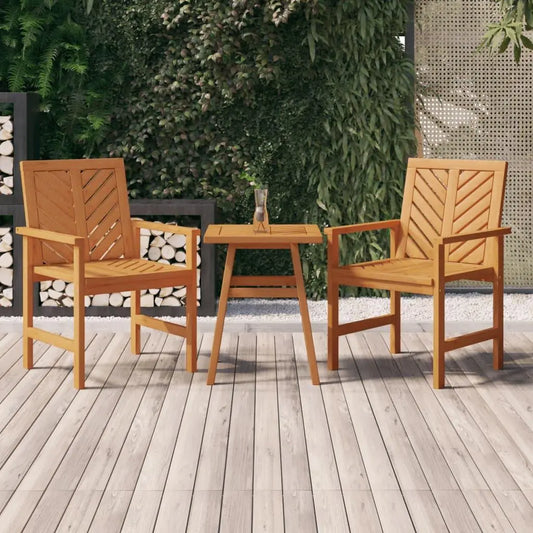 Garden Chairs 2 pcs Solid Wood Acacia Londecor