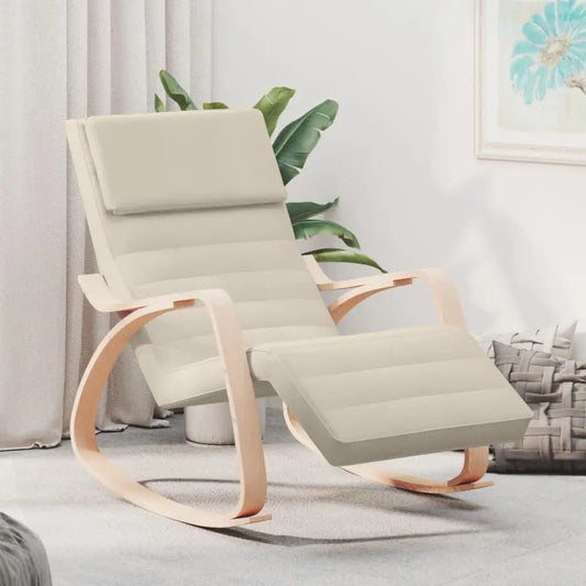 Rocking Chair Cream Fabric Londecor