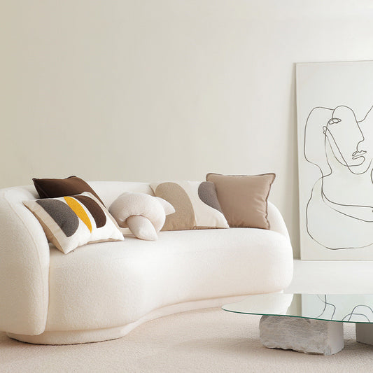 Geometric Color Block Art Embroidery Modern Minimalist Sofa Living Room Pillow Londecor