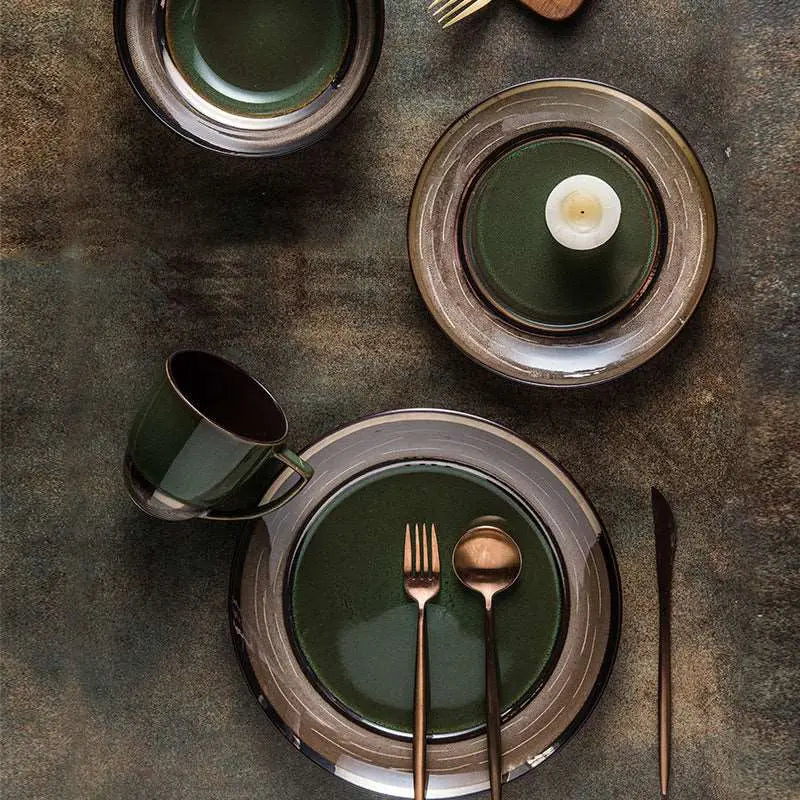 American Ceramic Tableware Kiln Glazed Dishes