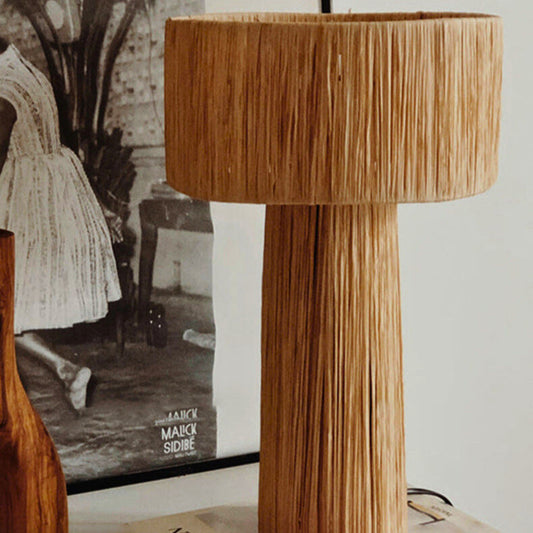 Japanese-style Hand-woven Living Room Bedroom Table Lamp Londecor