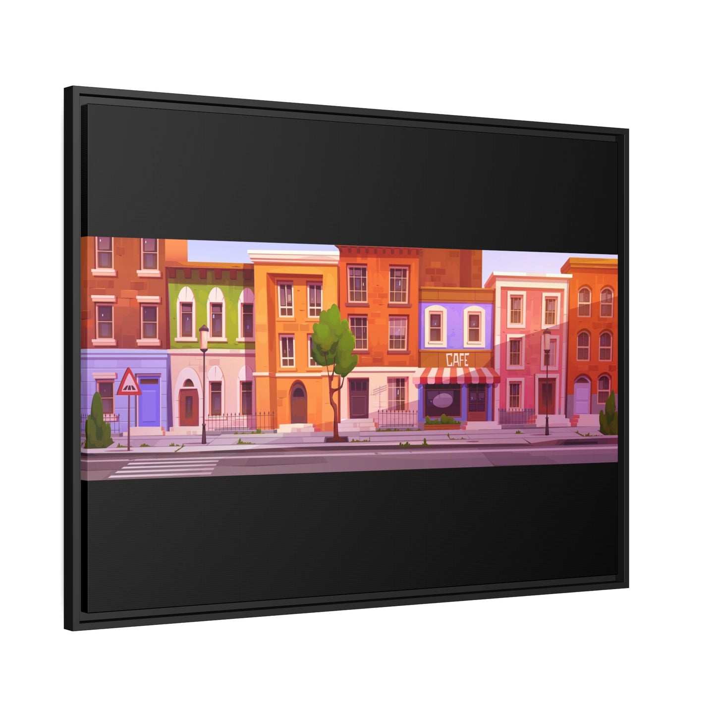 Notting Hill Matte Canvas, Black Frame Printify