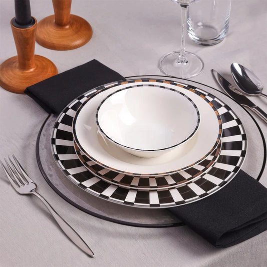 Luxury Porcelain Dinnerware - Set of 24