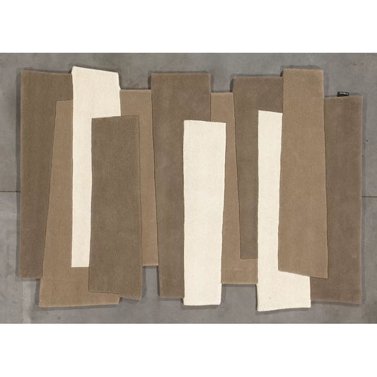 Pebbles Hand-Tufted Brown/Cream Area Rug