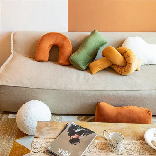 Twisting friendly Cotton Velvet Pillow Sofa Cushion - Londecor