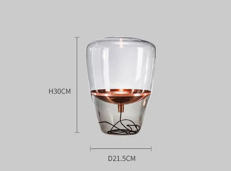 Glass Table Lamp Modern Light Luxury Corner. - Londecor