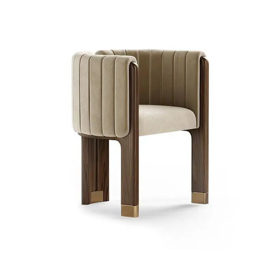 Italian Minimalist Ash Wood Solid Wood Dining Chair Household Londecor