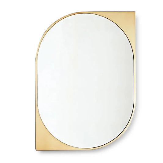 Wall Mirror Gold Metal 50x70x3.5cm-0