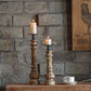 Retro Solid Wood Wrought Candle Holder Ornaments - Londecor
