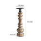 Retro Solid Wood Wrought Candle Holder Ornaments - Londecor