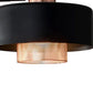 60" Copper Task Floor Lamp With Black Drum Shade-0