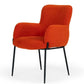 Orange Velvet Dining Chair-0