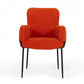 Orange Velvet Dining Chair-1