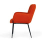 Orange Velvet Dining Chair-2