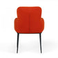 Orange Velvet Dining Chair-3