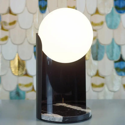 Marble Table Lamp Glass Ball - Londecor