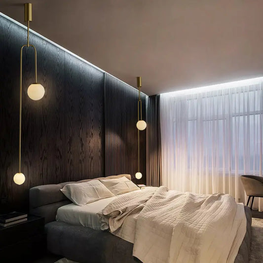 Nordic Minimalist Bedroom Bedside Chandelier Modern Londecor