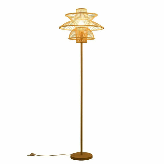 Floor Lamp DKD Home Decor Polyester Bamboo (50 x 50 x 168 cm)-0