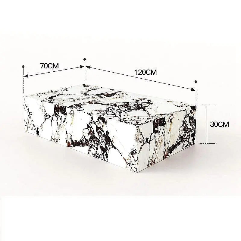 New Design Influencer Style Extravagant Stone Coffee Table Luxury Sintered Stone Tea Table Modern Living Room Coffee Table Londecor