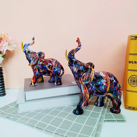 Exclusive Colorful Elephant Resin - Londecor