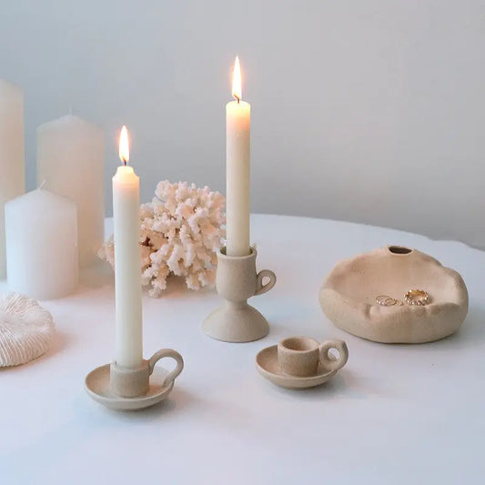 Nordic Style Simple Ceramic Candlestick Londecor
