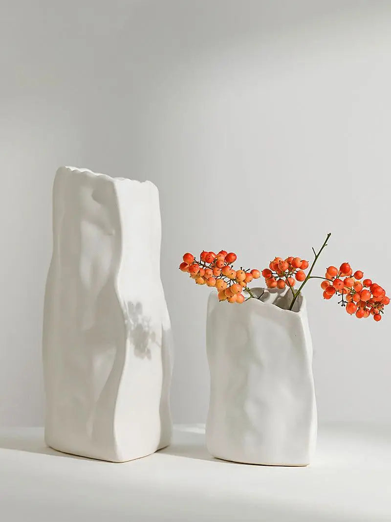 Nordic Irregular Art Ceramic Vase Decoration - Londecor