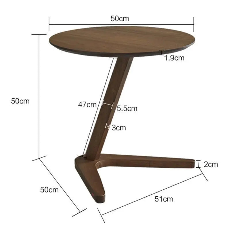 Living Room Balcony Multifunctional Solid Wood Round Table - Londecor