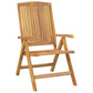 Reclining Garden Chair 2 pcs Solid Wood Teak - Londecor