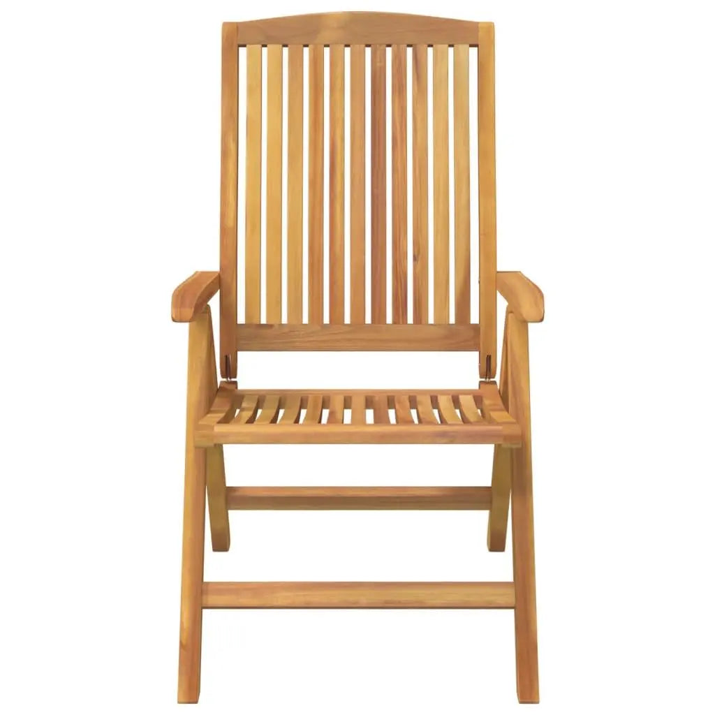 Reclining Garden Chair 2 pcs Solid Wood Teak - Londecor